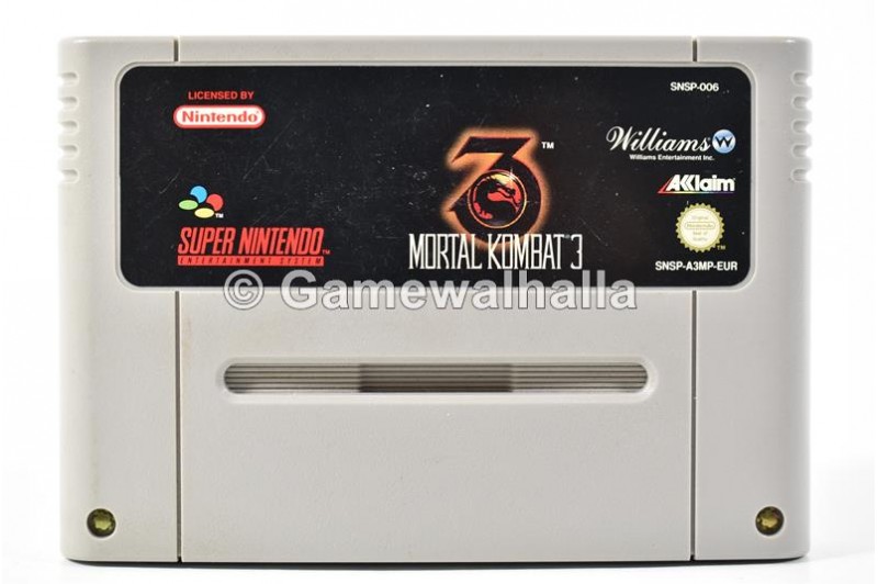 Buy Mortal Kombat 3 (cart) - Snes? 100% Guarantee | Gamewalhalla